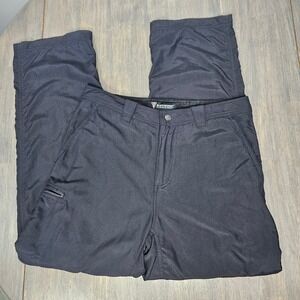 SCOTTeVEST Mens 32x30 Convertible Hiking Pants Zip Off Travel Black Nylon
